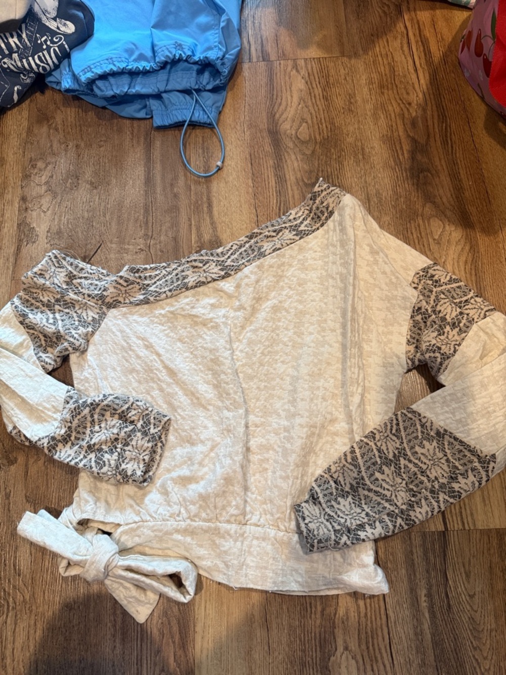 Buckle off the shoulder top